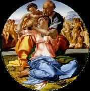 Michelangelo Buonarroti The Holy Family with the infant St. John the Baptist Sweden oil painting artist